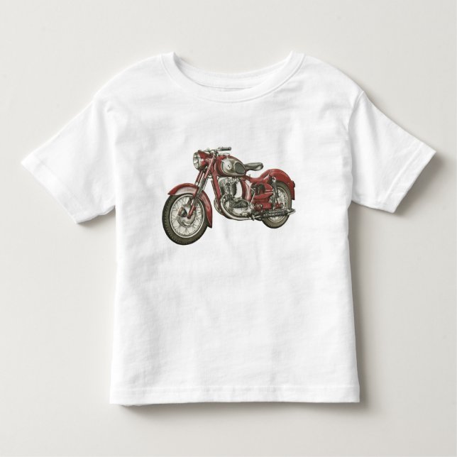 Camiseta Infantil T-shirt legal da criança com o velomotor retro (Frente)