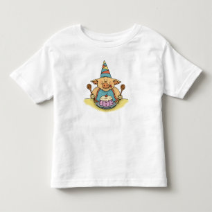 Camiseta Infantil t-shirt leitão com fome da criança do aniversár
