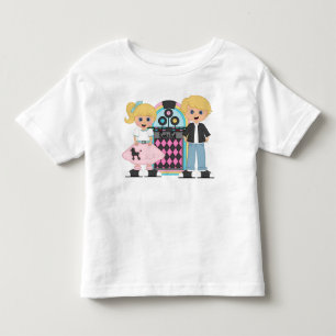Camiseta Infantil T-shirt louro do salto da peúga dos miúdos