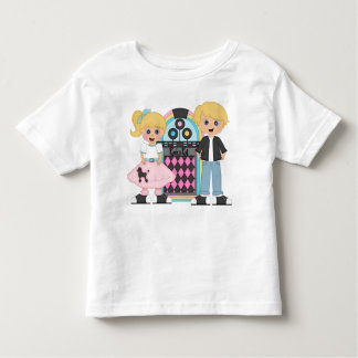 Camiseta Infantil T-shirt louro do salto da peúga dos miúdos