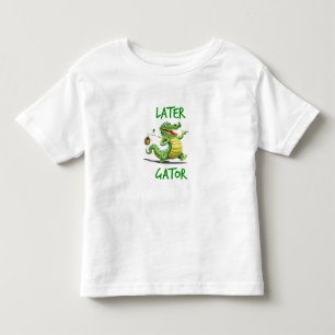 Camiseta Infantil T-shirt mais atrasado da criança do jacaré