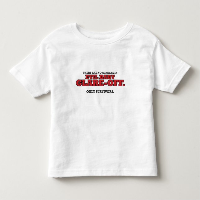 Camiseta Infantil T-shirt mau da criança do Brilho-Fora do bebê (Frente)