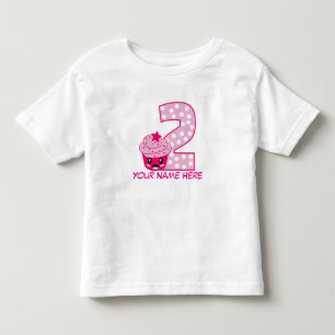 Camiseta Infantil T-Shirt Número 2 Personalizável