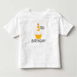 Camiseta Infantil T-Shirt para crianças aniversário de 3 anos