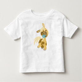 Camiseta Infantil T-shirt para crianças Blue Flower e Pony