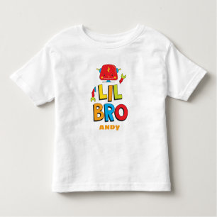 Camiseta Infantil T-shirt Personalizada do Irmão Lilttle Robot