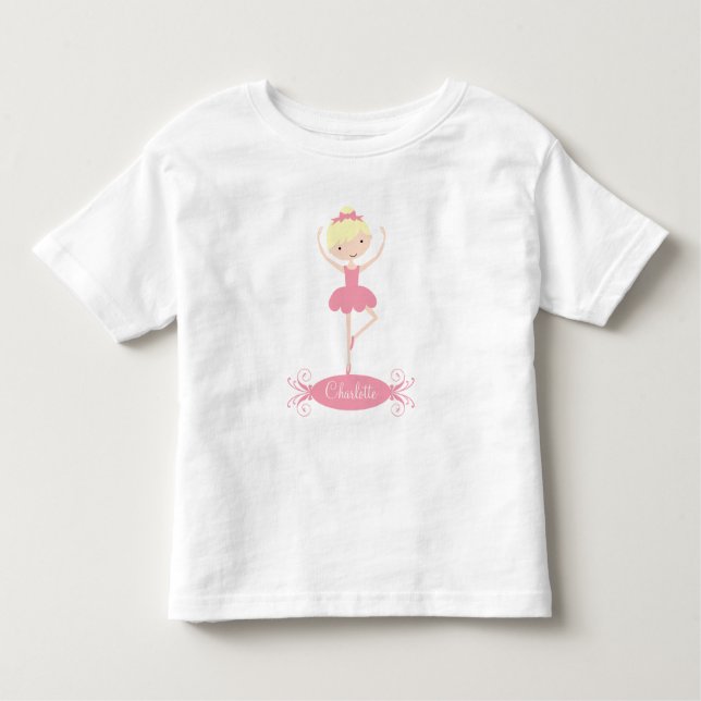 Camiseta Infantil T-Shirt Personalizado Ballerina Girls (Frente)