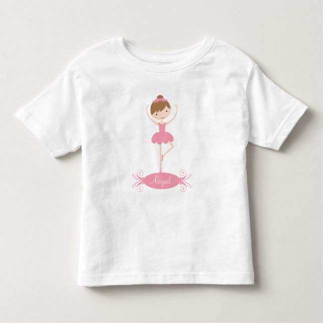 Camiseta Infantil T-Shirt Personalizado Ballerina Girls (Frente)