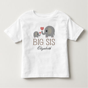 Camiseta Infantil T-shirt personalizado das meninas do Sis elefante