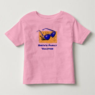 Camiseta Infantil T-shirt personalizados das férias em família da