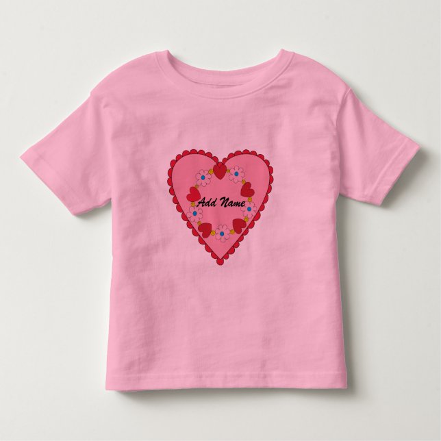 Camiseta Infantil T-shirt personalizável do Namorados Toddler (Frente)