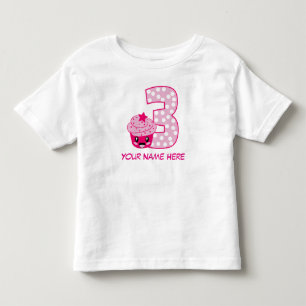 Camiseta Infantil T-Shirt Personalizável Número 3