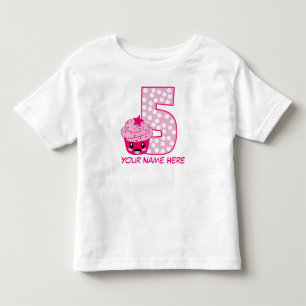 Camiseta Infantil T-Shirt Personalizável Número 5