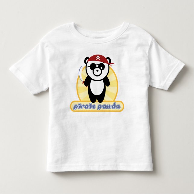 Camiseta Infantil T-shirt Pirate Panda Kids (Frente)