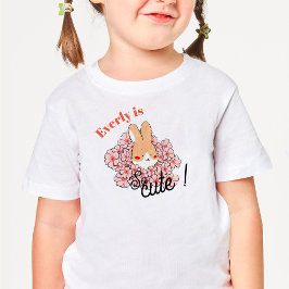 Camiseta Infantil T-shirt pour les touts petits dessin lapin mignon