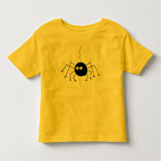 Camiseta Infantil T-shirt preto da aranha dos olhos grandes