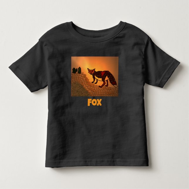 Camiseta Infantil T-Shirt Red Fox Toddler (Frente)