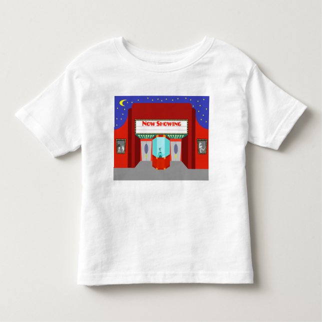 Camiseta Infantil T-Shirt Retro Movie Theater (Frente)