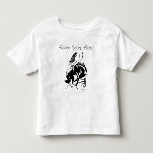 Camiseta Infantil T-shirt retro ocidental do cavaleiro do Bronc do