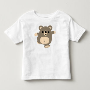 Camiseta Infantil T-shirt Running bonito das crianças do urso dos