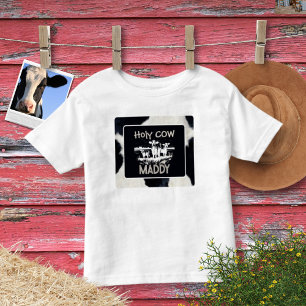 Camiseta Infantil T-Shirt Santa Vaca Impressa Em Animais