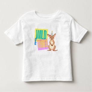Camiseta Infantil T-Shirt Selvagem e aniversário de 3 anos Kangaroo