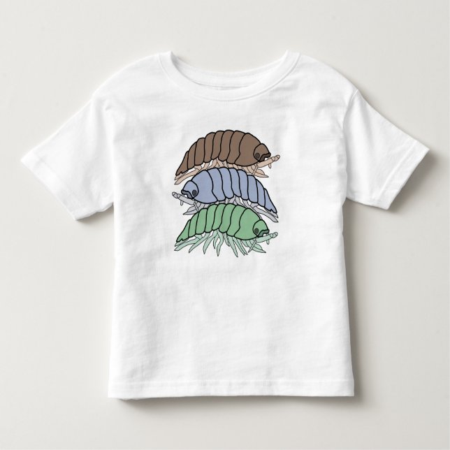 Camiseta Infantil T-Shirt Toddler - 3 Insetos (branco) (Frente)