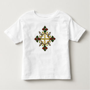 Camiseta Infantil T-shirt transversais etíopes das crianças,