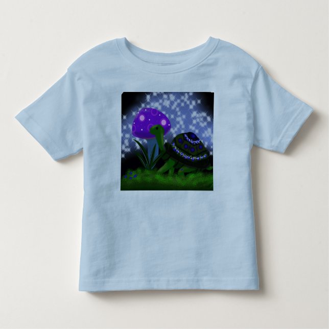 Camiseta Infantil T-Shirt Turtle Roxo (Frente)