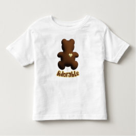 Camiseta Infantil T-Shirt, um urso de chocolate bonito