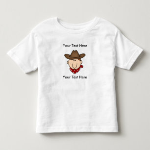 Camiseta Infantil T-Shirt Vermelho Cowboy Personalizado