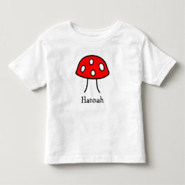 Camiseta Infantil T-shirt vermelho da criança do cogumelo