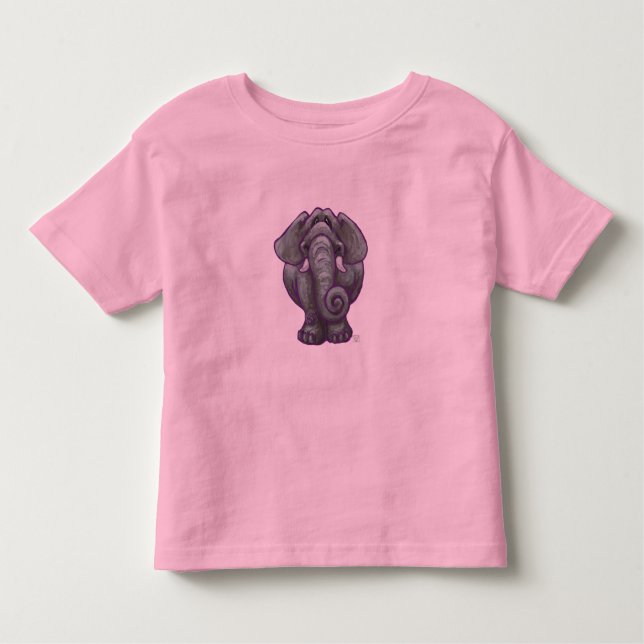 Camiseta Infantil T-Shirts de elefante (Frente)