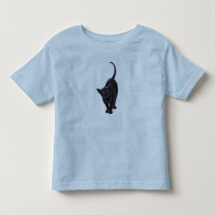 Camiseta Infantil T-Shirts de Gato Negro