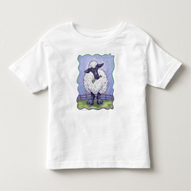 Camiseta Infantil T-Shirts de ovelha (Frente)