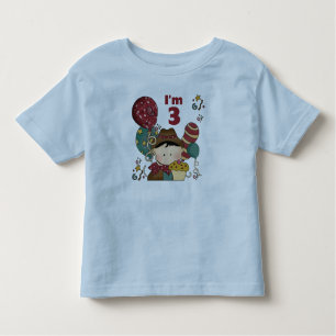 Camiseta Infantil T-shirts e presentes aniversário de 3 anos