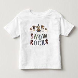 Camiseta Infantil T-shirts e presentes com rochas de neve