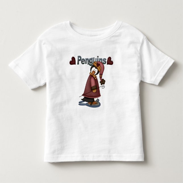 Camiseta Infantil T-shirts e presentes de pinguim-neve (Frente)