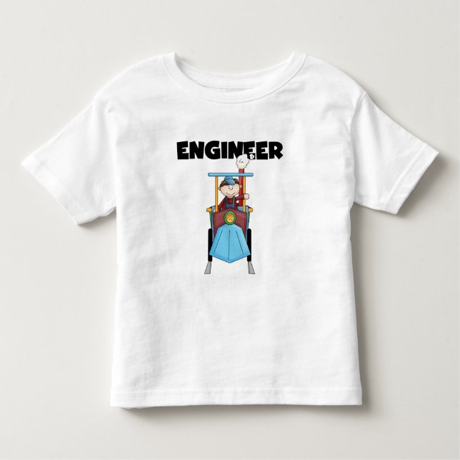 Camiseta Infantil T-shirts e presentes engenheiros (Frente)
