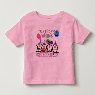 Camiseta Infantil T-shirts e presentes segundos aniversários Pinguin