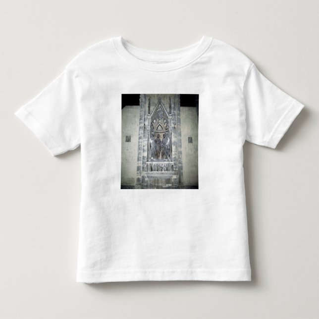 Camiseta Infantil Tabernáculo com quatro santos coroados (Frente)