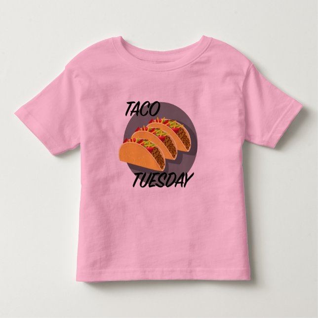 Camiseta Infantil Taco Design - Toddler Fine Jersey T-Shirt (Frente)