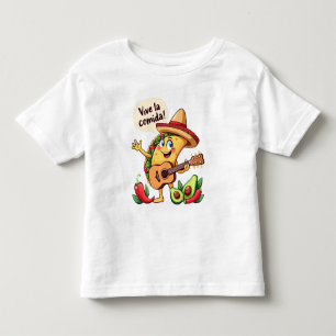 Camiseta Infantil Taco Fiesta mit Gitarre und hispanischem Flair