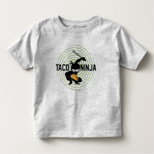 Camiseta Infantil Taco Ninja Design - Toddler Fine Jersey T-Shirt