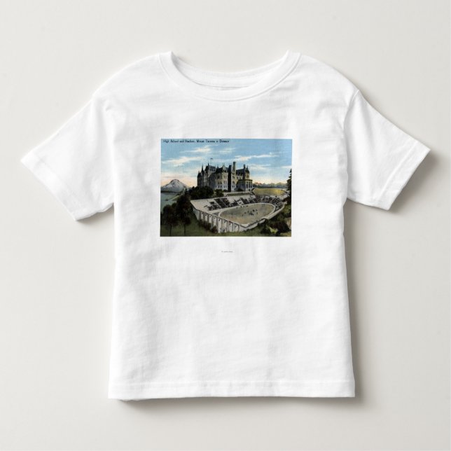 Camiseta Infantil Tacoma, Washington - vista do segundo grau (Frente)