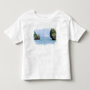 Camiseta Infantil Tailândia, Mar de Andamão. Navio clipper Star Fyer