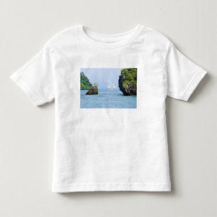 Camiseta Infantil Tailândia, Mar de Andamão. Navio Star Fyer clipper
