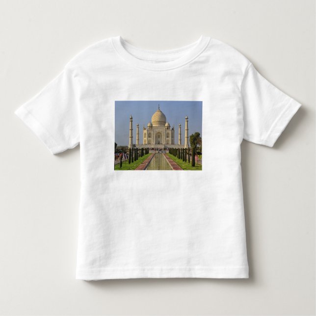 Camiseta Infantil Taj Mahal, um mausoléu localizado em Agra, Índia,  (Frente)