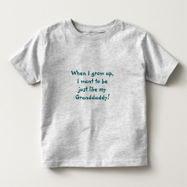 Camiseta Infantil Tal como o vovô T-Shirt (Frente)
