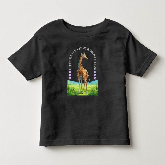 Camiseta Infantil tall standing giraffe (Frente)